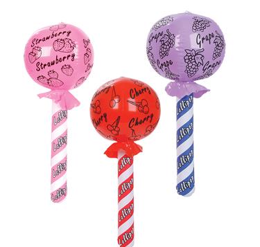Inflate Lollipop Assortment<br>24"-1 dozen